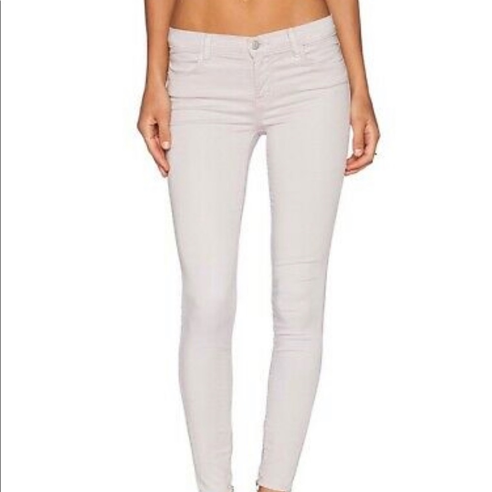 J Brand Skinny jeans with zip, purple/grey, Size 25. Like new.